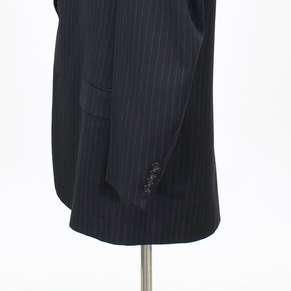 Hart Schaffner Marx 43L 36x34 Gray Striped 2-Button Suit R764 - Picture 8 of 15